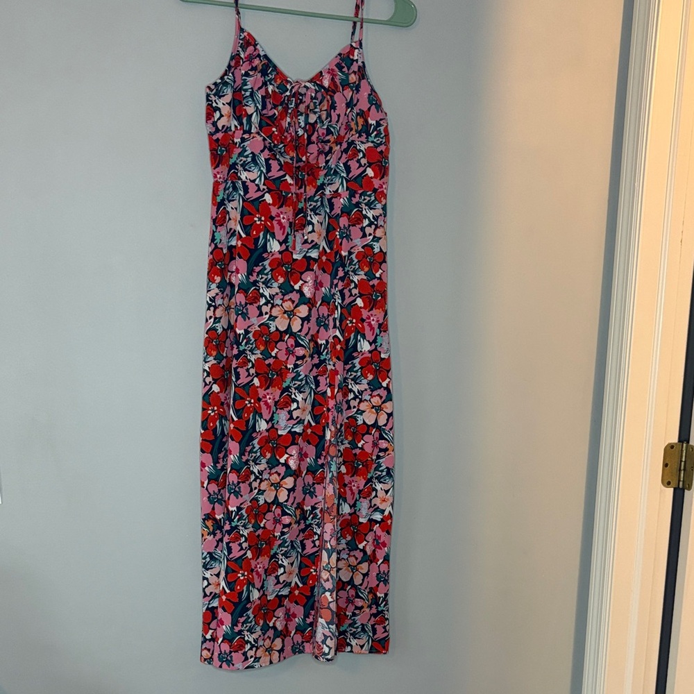 Floral Pink Maxi Dress